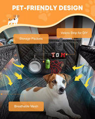 Pet-friendly design car seat cover for dogs single seat