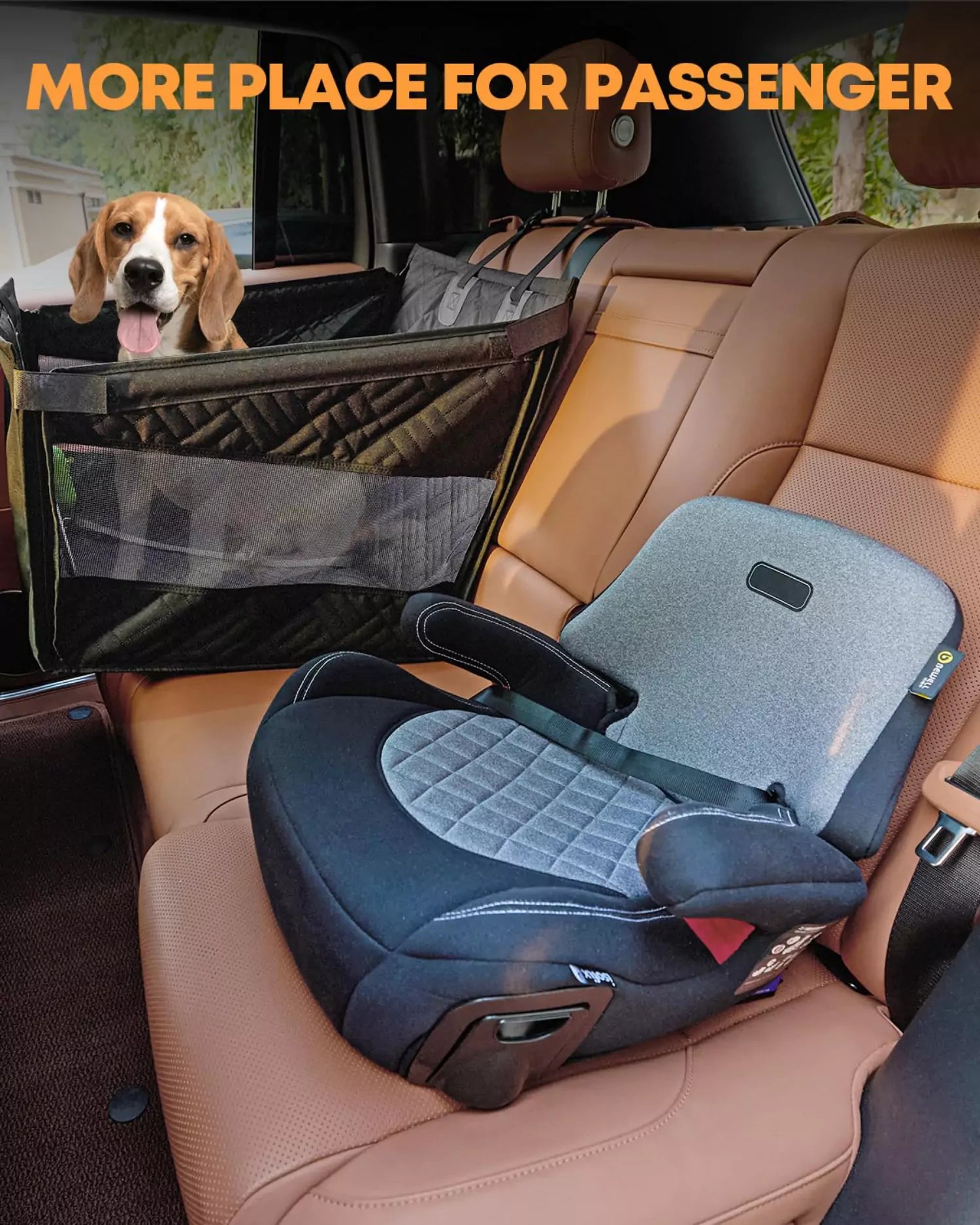More place for passenger dog cover seat for car